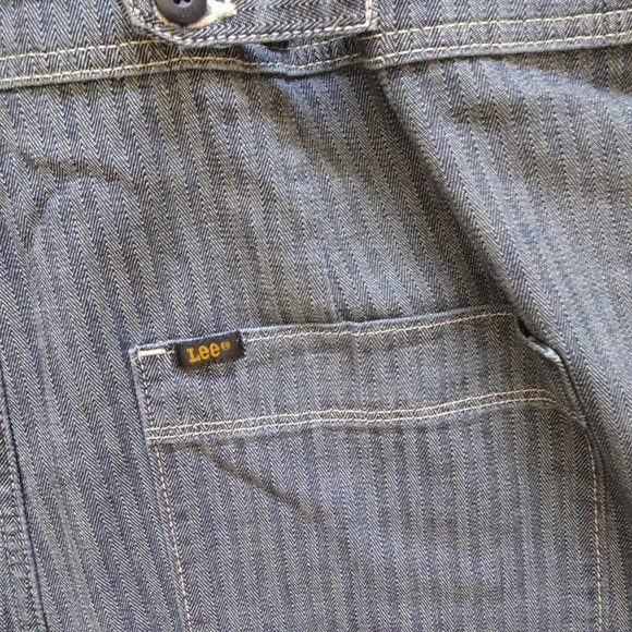 LEE Denim Romper Size XL Blue Short Union Alls Vintage Modern - Picture 9 of 14